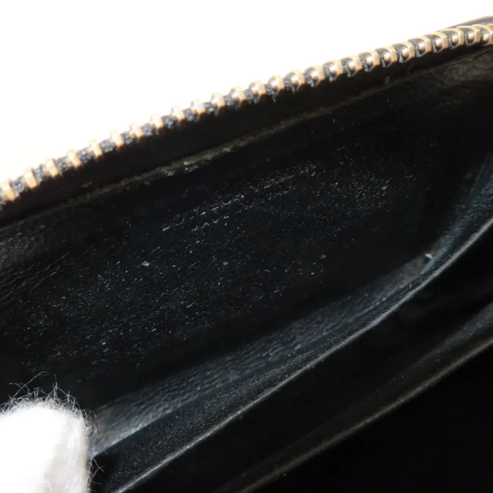 Bottega Veneta Intrecciato Zip Around Coin Purse Card Holder Black - Picture 6 of 8